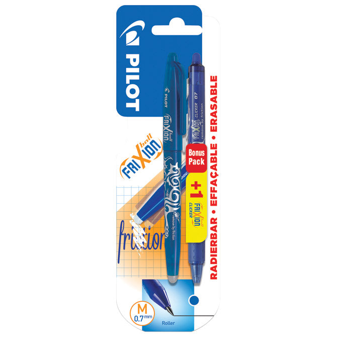 ROLER GEL 0,7 MM FRIXION BALL PIŠI-BRIŠI PLAVI PLUS FRIXION CLICKER PLAVI PILOT BLISTER!!