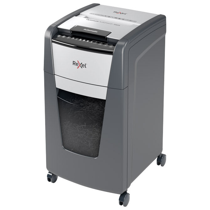 Uničevalec dokumentacije 300 (ročno 10) listov crosscut Optimum Auto Feed Plus 300X Rexel 2020300XEU