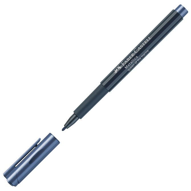 MARKER PERMANENTNI 1-2MM METALLIC FABER CASTELL 160753 METALIK TEMNO MODRI