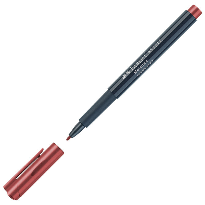 Marker permanentni 1-2mm metallic faber castell 160793 metalik bordo