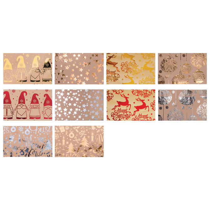 PAPIR OKRASNI ROLA 70X100CM METAL KRAFT NOVOLETNI REX-SAUL SADOCH MK301AP1