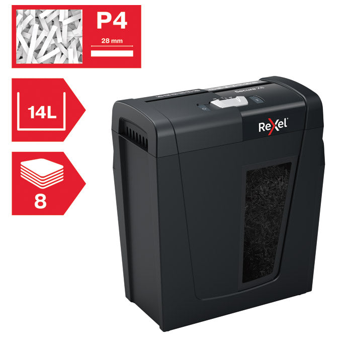 UNIŠTAVAČ DOKUMENTACIJE   8 LISTOVA CROSSCUT SECURE X8 REXEL 2020123EU