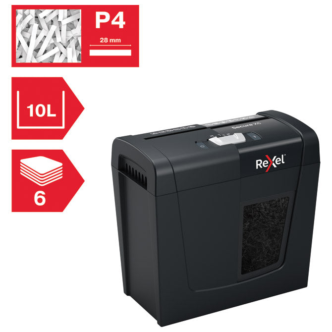 UNIČEVALNIK DOKUMENTOV 6 LISTOV CROSSCUT SECURE X6 REXEL 2020122EU
