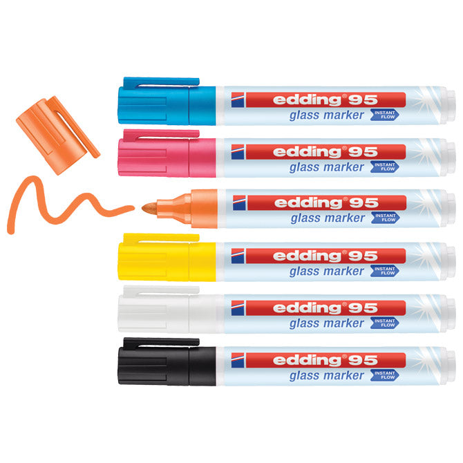 Marker za steklo 1,5-3mm edding 95/6 blister