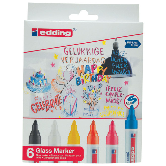 Marker za steklo 1,5-3mm edding 95/6 blister