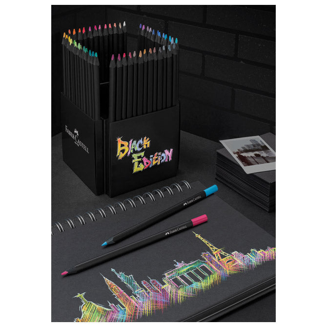 Barvice lesene 50 barv trikotne black edition faber castell 116450 blister