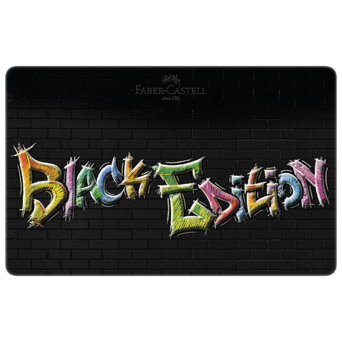 Barvice lesene 36barv kovinska škatla black edition faber castell 116437
