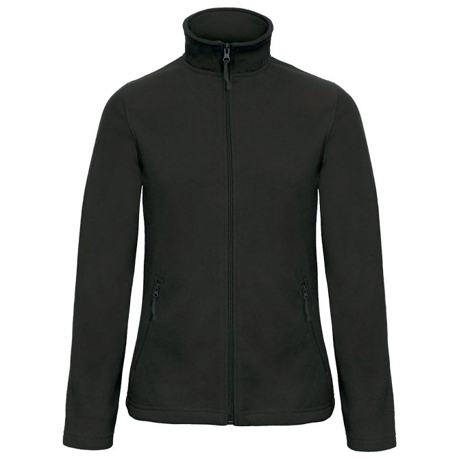 JAKNA Z ZADRGO-FLIS B&C ID.501 ŽENSKA 280G ČRNA 2XL