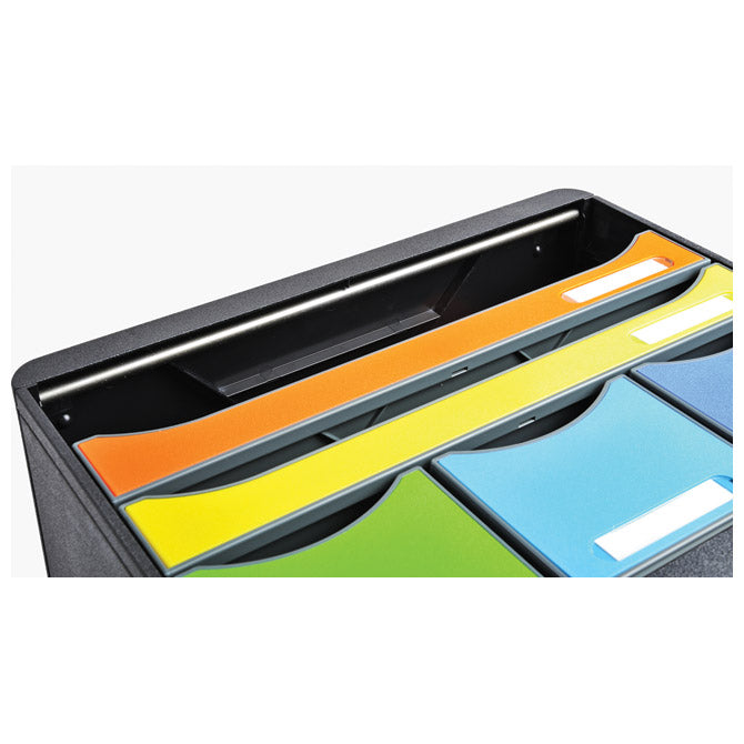 KUTIJA S  6 LADICA (3 A4 PLUS 3 A6) IDERAMA EXACOMPTA 306798D CRNA/SORTIRANO