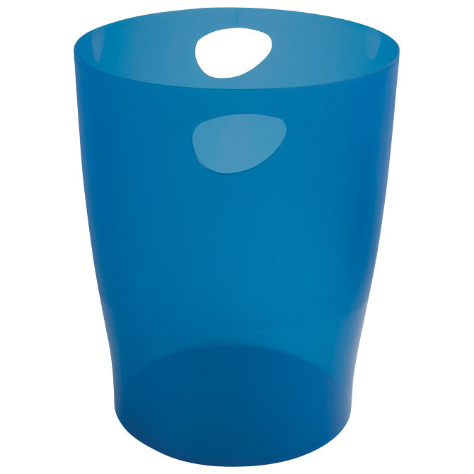 Koš za smeti PP 15l ECOBIN Exacompta 45360D prozorno modri