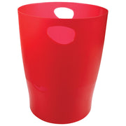 Koš za smeće pp 15l ecobin exacompta 45324d prozirno crveni
