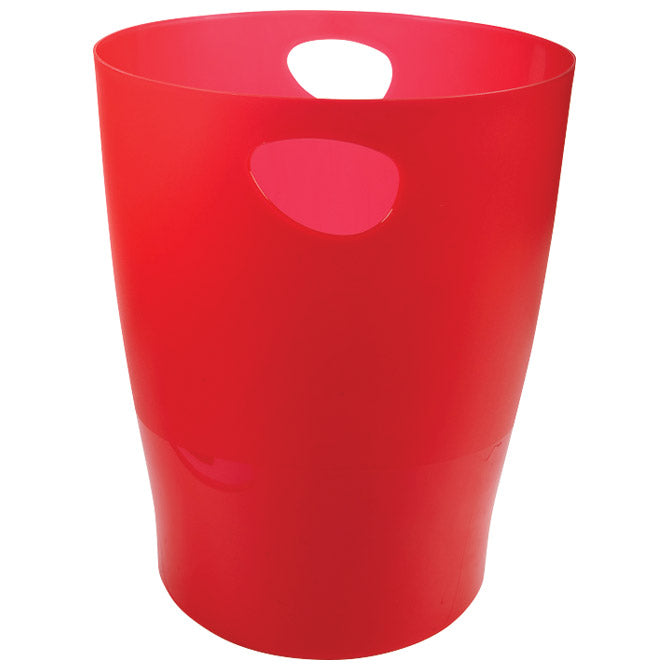 Koš za smeti pp 15l ecobin exacompta 45324d prozorno rdeč