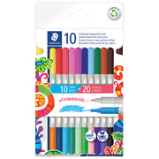 FLOMASTER ŠKOLSKI  20BOJA OBOSTRANI PK10 STAEDTLER 3280 C10
