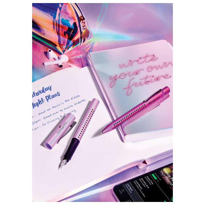 NALIVPERO GRIP 2011 (F) GLAM FABER CASTELL 140843 BISERNO SREBRNA