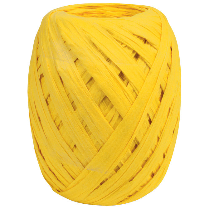 Dekorativni trak 10mmx30m rafija prasent 437-605 rumena