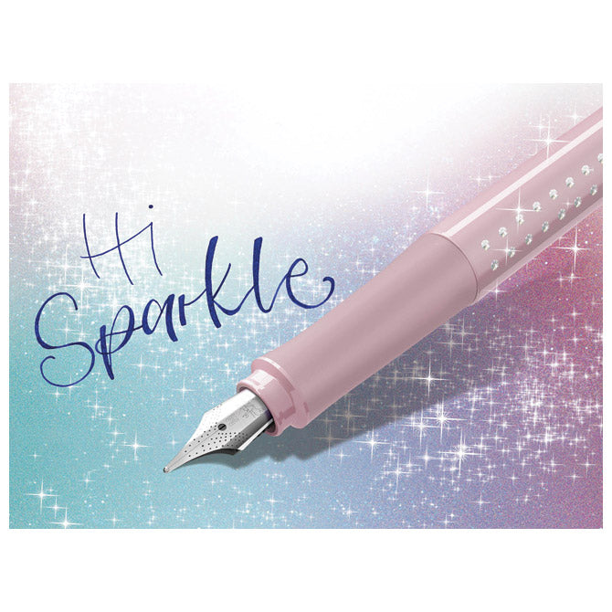 NALIVPERO SPARKLE (M) FABER CASTELL 140875 METALIK ROZO