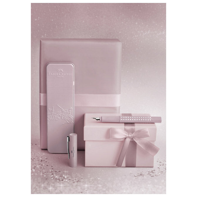NALIVPERO SPARKLE (M) FABER CASTELL 140875 METALIK ROZO