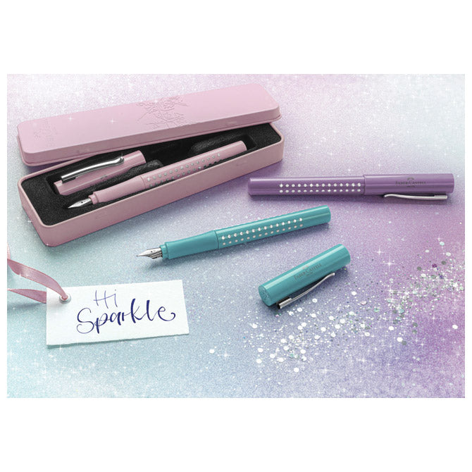 NALIVNI PERO SPARKLE (M) FABER CASTELL 140877 METALIK VIJOLIČNO
