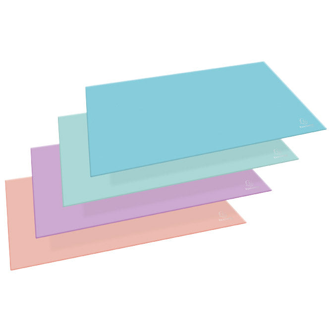 Namizna plastificirana mapa 57,5x37,5cm aquarel exacompta 60196d pastelno sortirano
