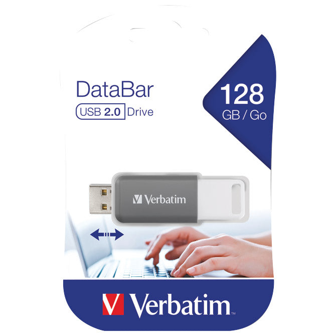 POMNILNIK USB128GB 2.0 DATABAR VERBATIM 49456 SIV MEHURČEK
