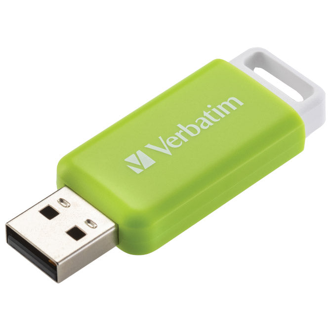 POMNILNIK USB 32GB 2.0 DATABAR VERBATIM 49454 ZELENA BLISTER