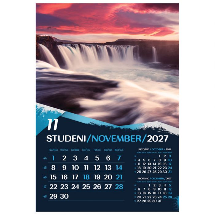 KALENDAR "OKOM SANJARA 2027" 13 LISTOVA, SPIRALA