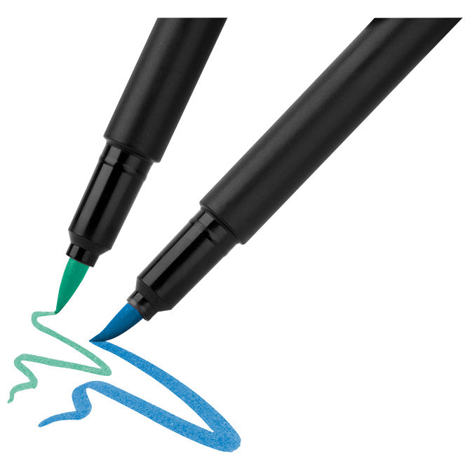 FLOMASTER BRUSHPEN 10BOJA BLACK EDITION FABER CASTELL 116451 BLISTER