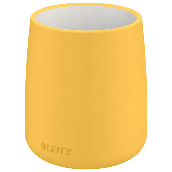 ČAŠA ZA OLOVKE KERAMIČKA OKRUGLA FI-8,5XH10,8CM COSY LEITZ 53290019 ŽUTA
