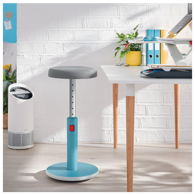 Ergonomski stol sit-stand 2v1 ergo cosy active leitz 65180061 moder