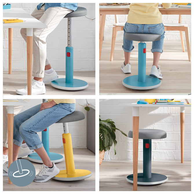 Ergonomski stol sit-stand 2v1 ergo cosy active leitz 65180061 moder