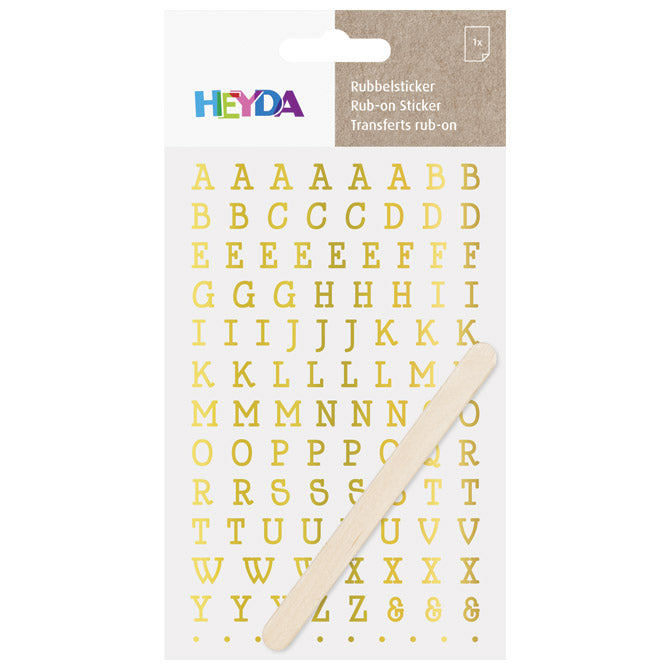 Naljepnice ukrasne slova heyda 20-37809 65 zlatne blister
