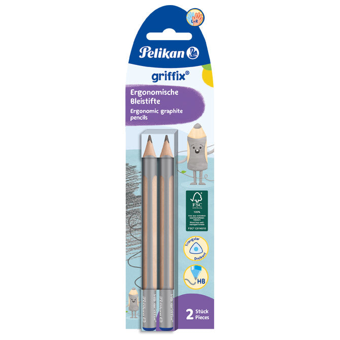 OLOVKA GRAFITNA HB GRIFFIX PK2 PELIKAN 817011 SIVA BLISTER