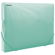 Mapa s gumicom hrbat-30mm a4 pp donau 8545002pl-06 prozirno mat zelena