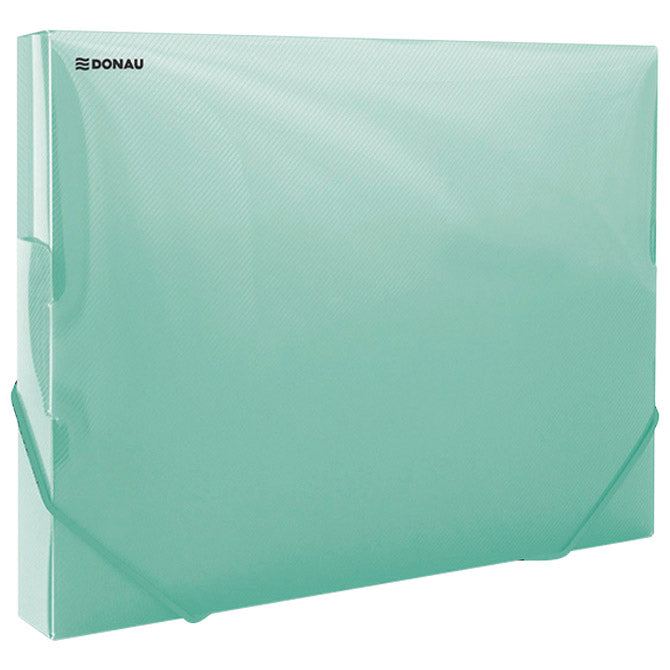 Mapa s gumicom hrbat-30mm a4 pp donau 8545002pl-06 prozirno mat zelena