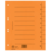 PREGRADA KARTONSKA A4 250G PK100 DONAU 8610001-12 NARANČASTA
