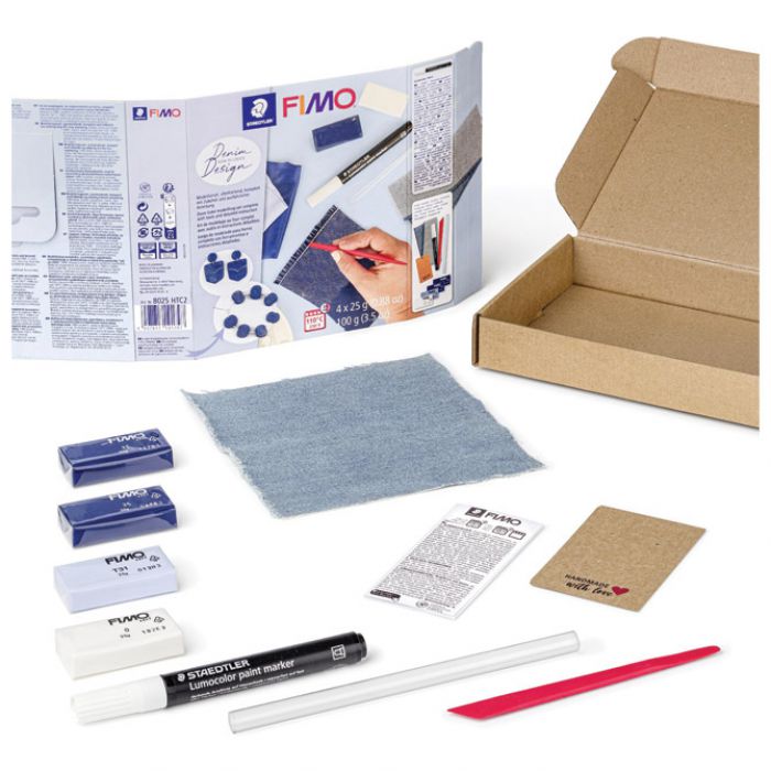 SET ZA MODELIRANJE FIMO SOFT "JEANS EFFECT" STAEDTLER 8025 HTC2 BLISTER * DO ISTEKA ZALIHA