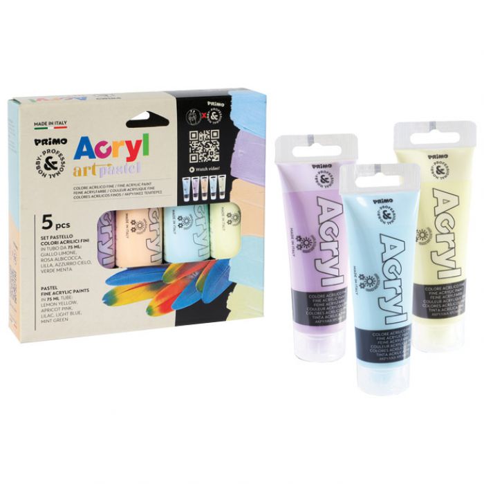 BOJA AKRILNA  75ML PVC TUBA 5BOJA PRIMO 4212TATM5PAST