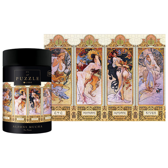 PUZZLE 1000 KOM TUBA ART.1 ALFONS MUCHA "FOUR SEASONS" INTERDRUK