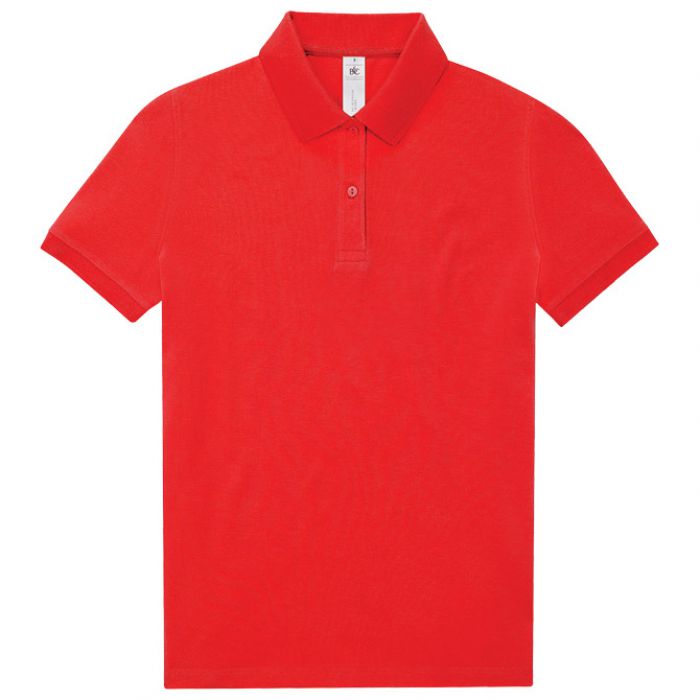 MAJICA KRATKI RUKAVI B&C MYPOLO180 WOMEN 180G CRVENA XS