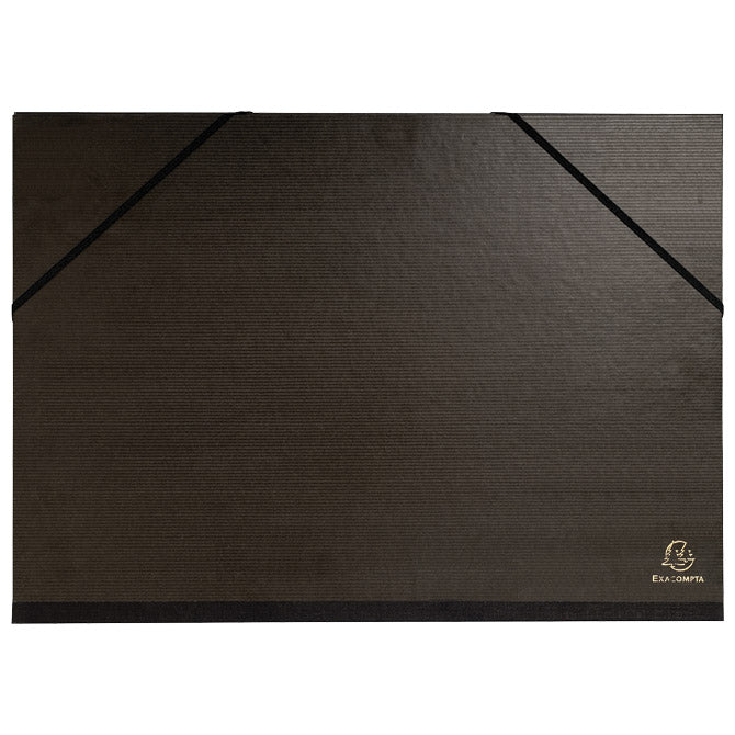 Mapa kartonska lakirana sa gumicom 32x45cm(A3) Exacompta 548000E crna