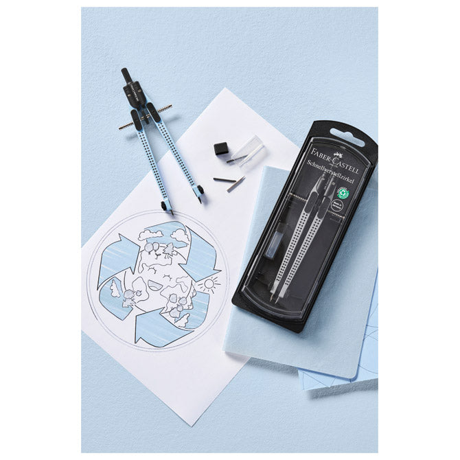 ŠESTAR S PRECIZNIM PODEŠAVANJEM PLUS MINE GRIP 2001 FABER CASTELL 574474 SKY BLUE BLISTER