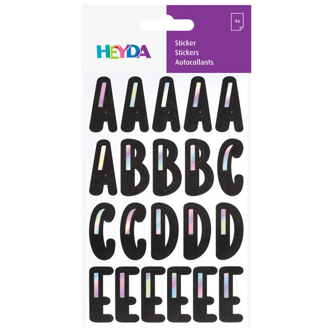 NALJEPNICE UKRASNE SLOVA PK4 HEYDA 20-37808 24 CRNE BLISTER