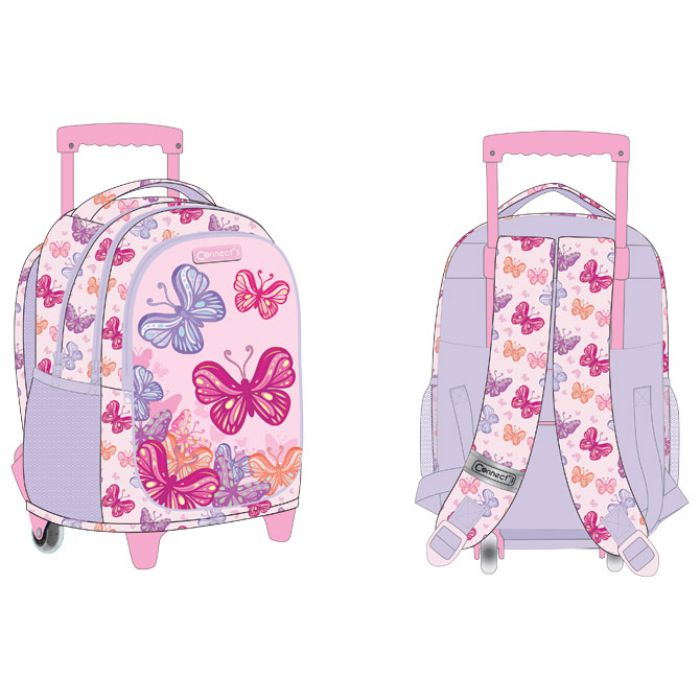 RUKSAK ŠKOLSKI S KOTAČIĆIMA BUTTERFLY 24.CONNECT BASIC