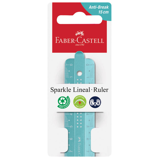 RAVNALO PVC 15 CM SPARKLE FABER-CASTELL 172015 SORT BLISTER