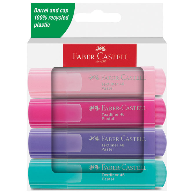 SIGNIR 1-5MM 46 PASTEL KART.SHRAN FABER CASTELL 254654/4BARVE BLISTER