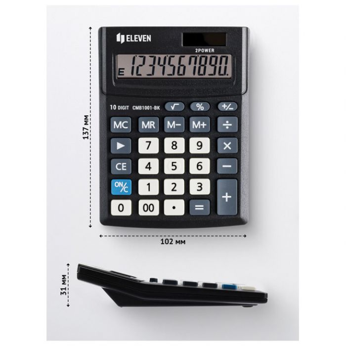 KALKULATOR KOMERCIJALNI 10MJESTA ELEVEN CMB-1001 BK CRNI