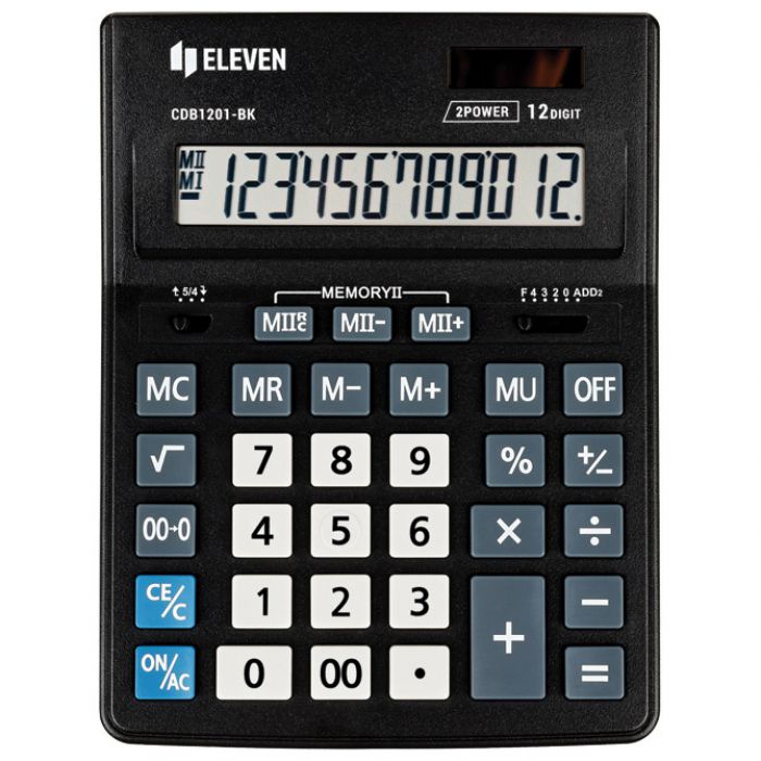 KALKULATOR KOMERCIJALNI 12MJESTA ELEVEN CDB-1201 BK CRNI