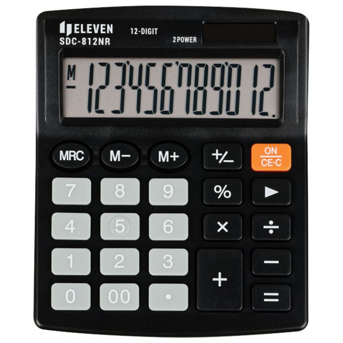 KALKULATOR KOMERCIJALNI 12MJESTA ELEVEN SDC-812NR CRNI