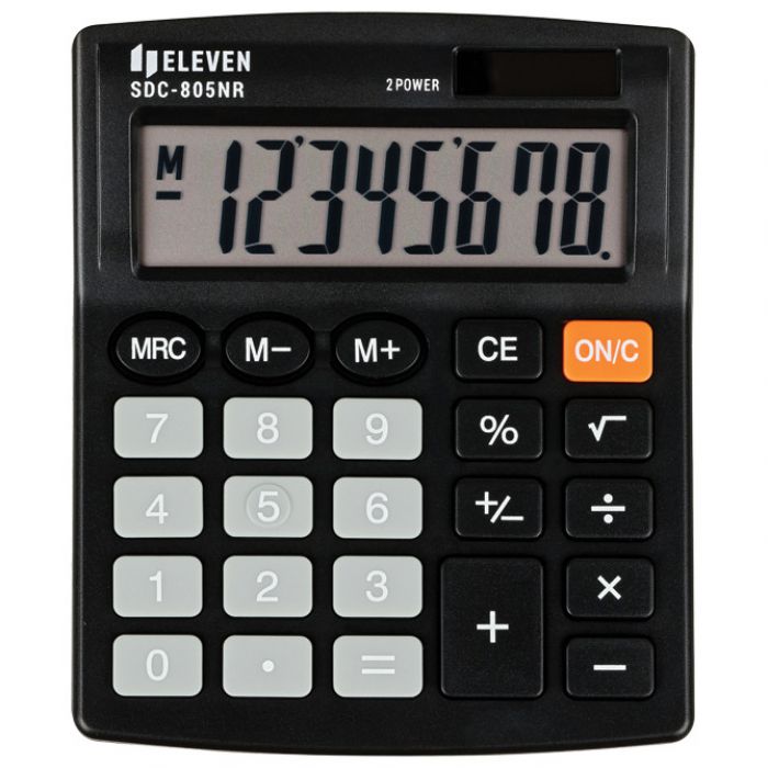KALKULATOR KOMERCIJALNI  8MJESTA ELEVEN SDC-805NR CRNI