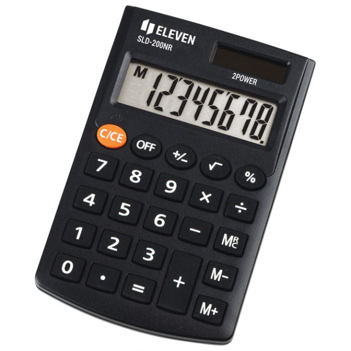 KALKULATOR KOMERCIJALNI  8MJESTA ELEVEN SLD-200NR CRNI